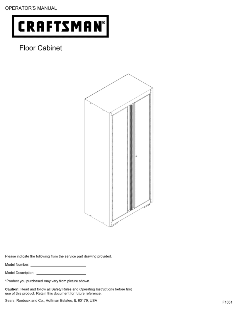 Craftsman Floor Cabinet User manual
