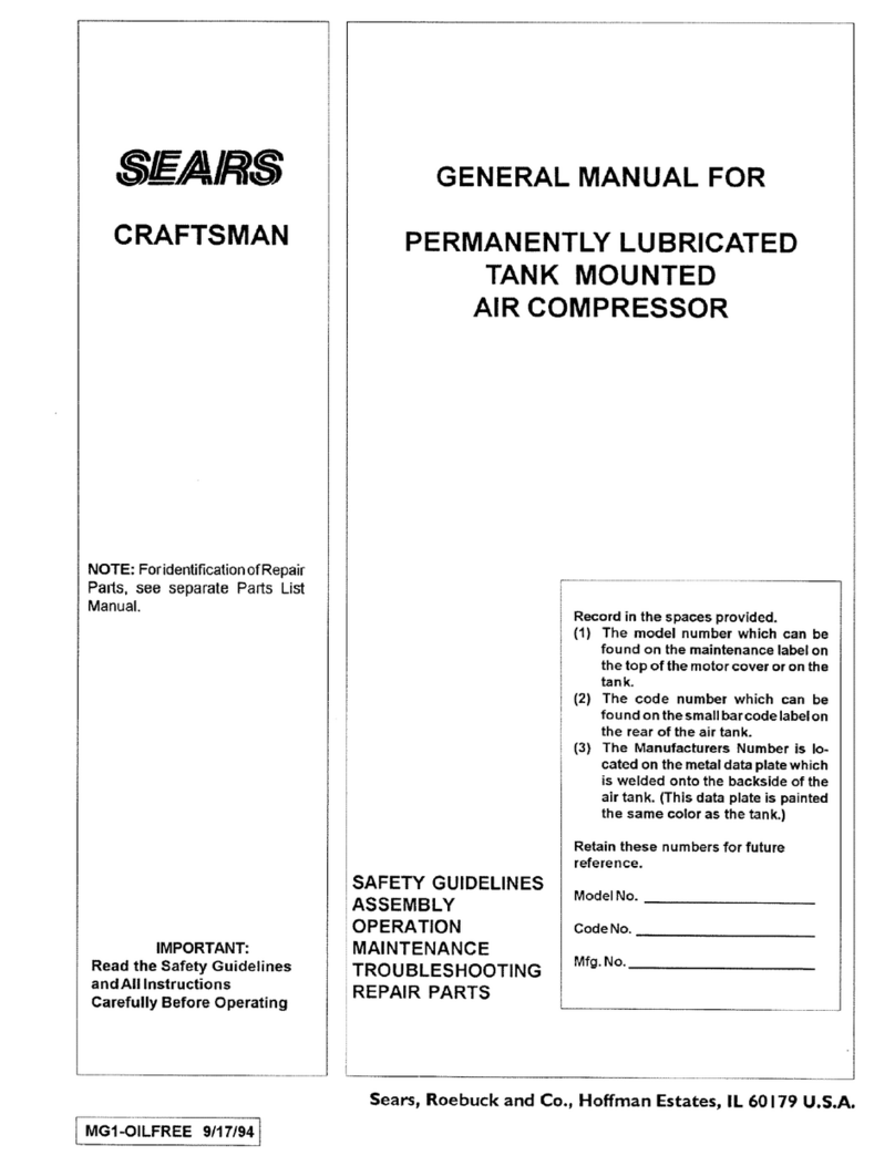 Craftsman MG1-OILFREE owner's manual
