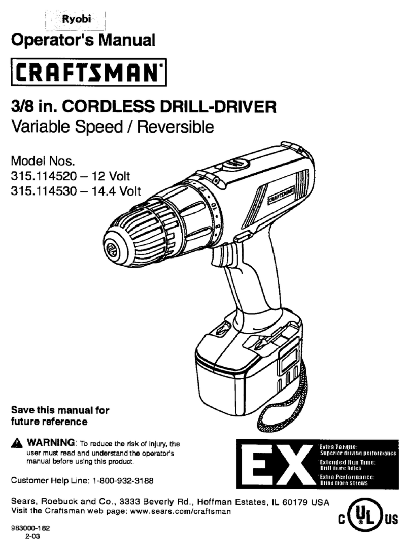 Craftsman 315.114520 User manual