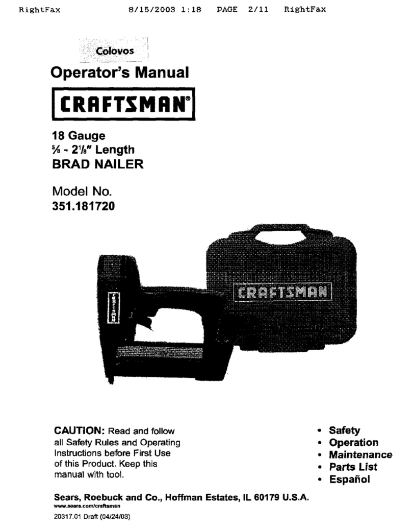 Craftsman 351.181720 User manual