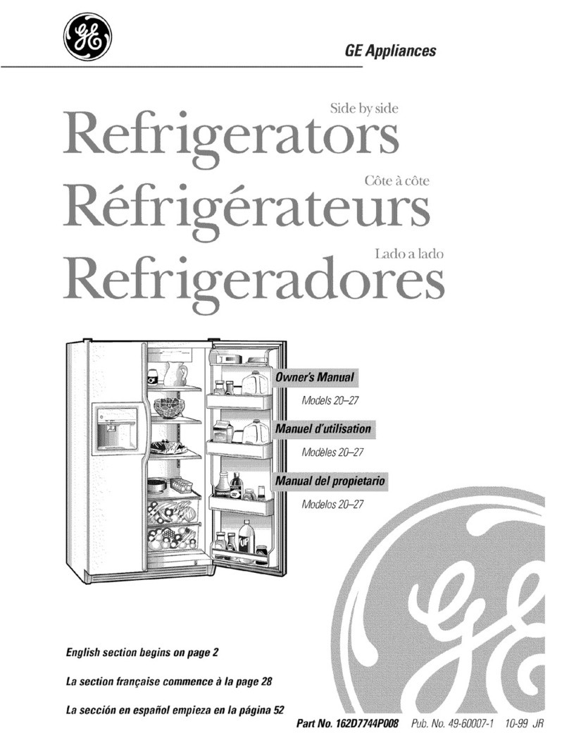 GE TFX25ZPBEAA User manual