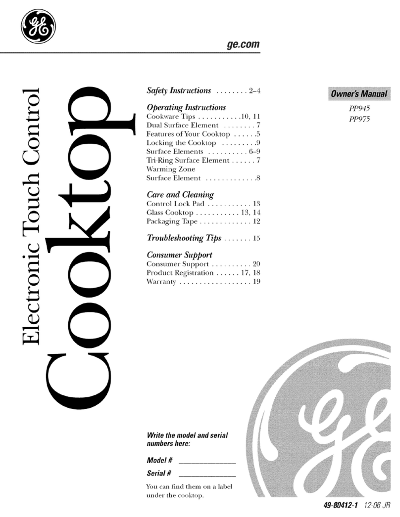 GE Profile PP945 User manual