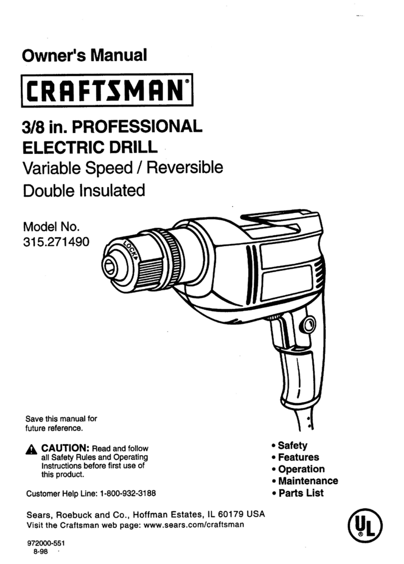 Craftsman 315.271490 User manual