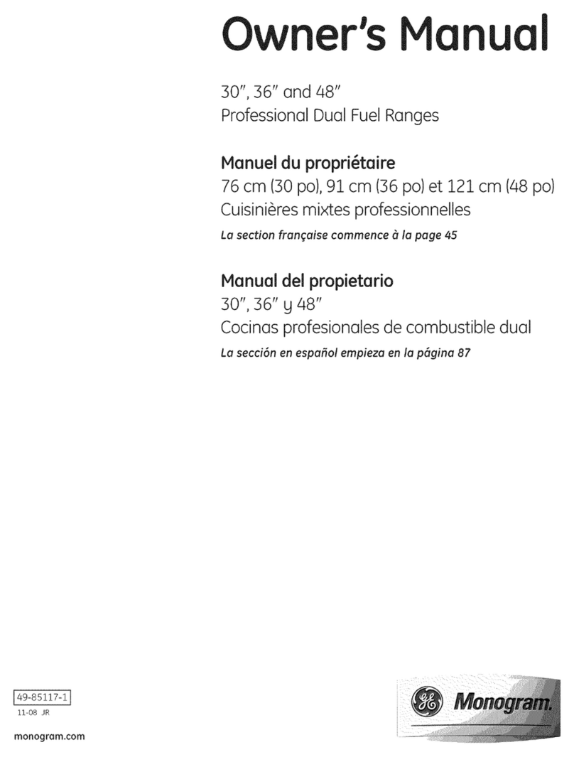 GE ZDP484LGP1SS User manual