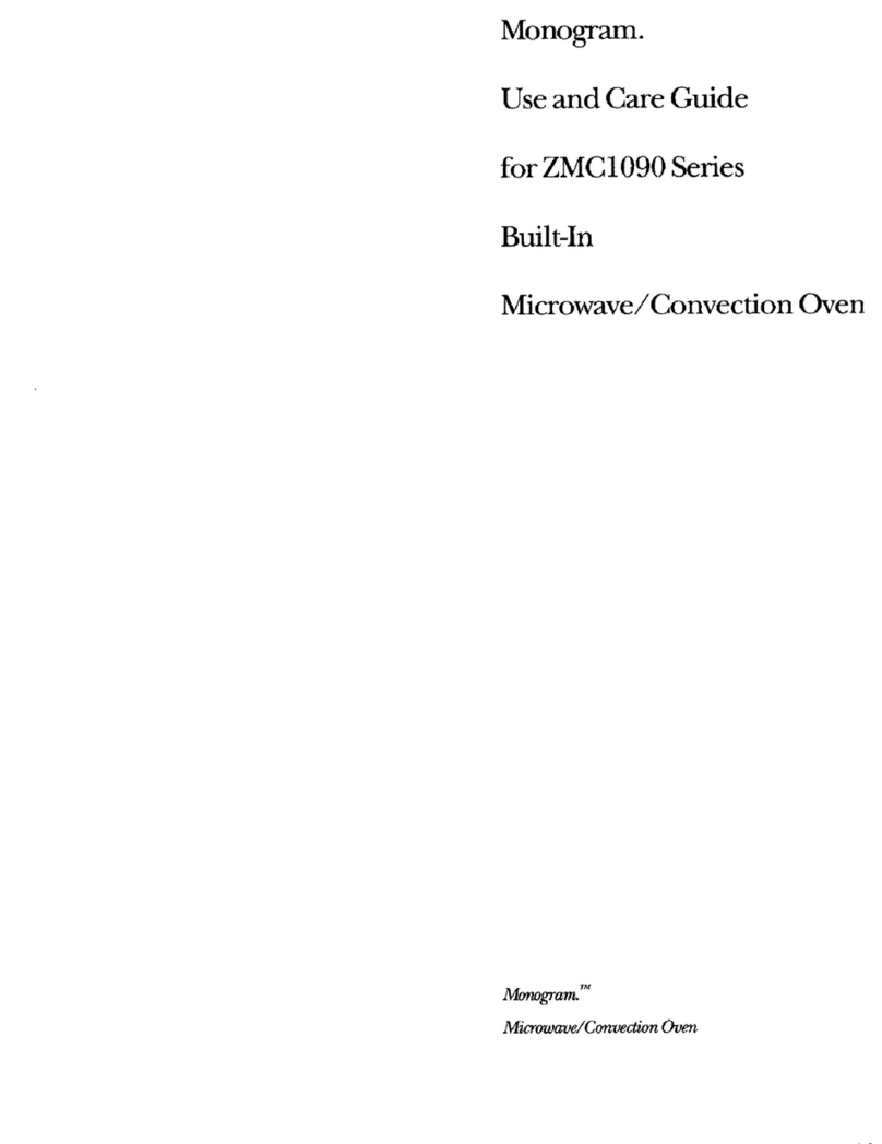 GE Monogram ZMC1090 Series User manual
