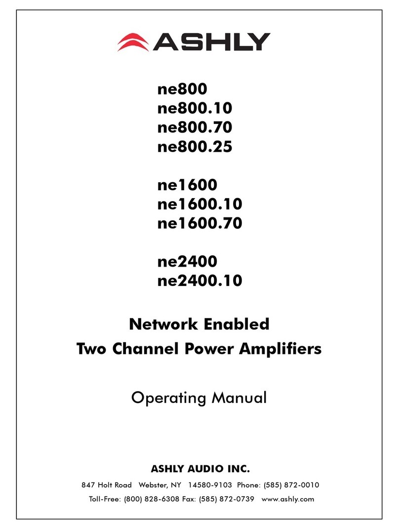 Ashly ne800 User manual