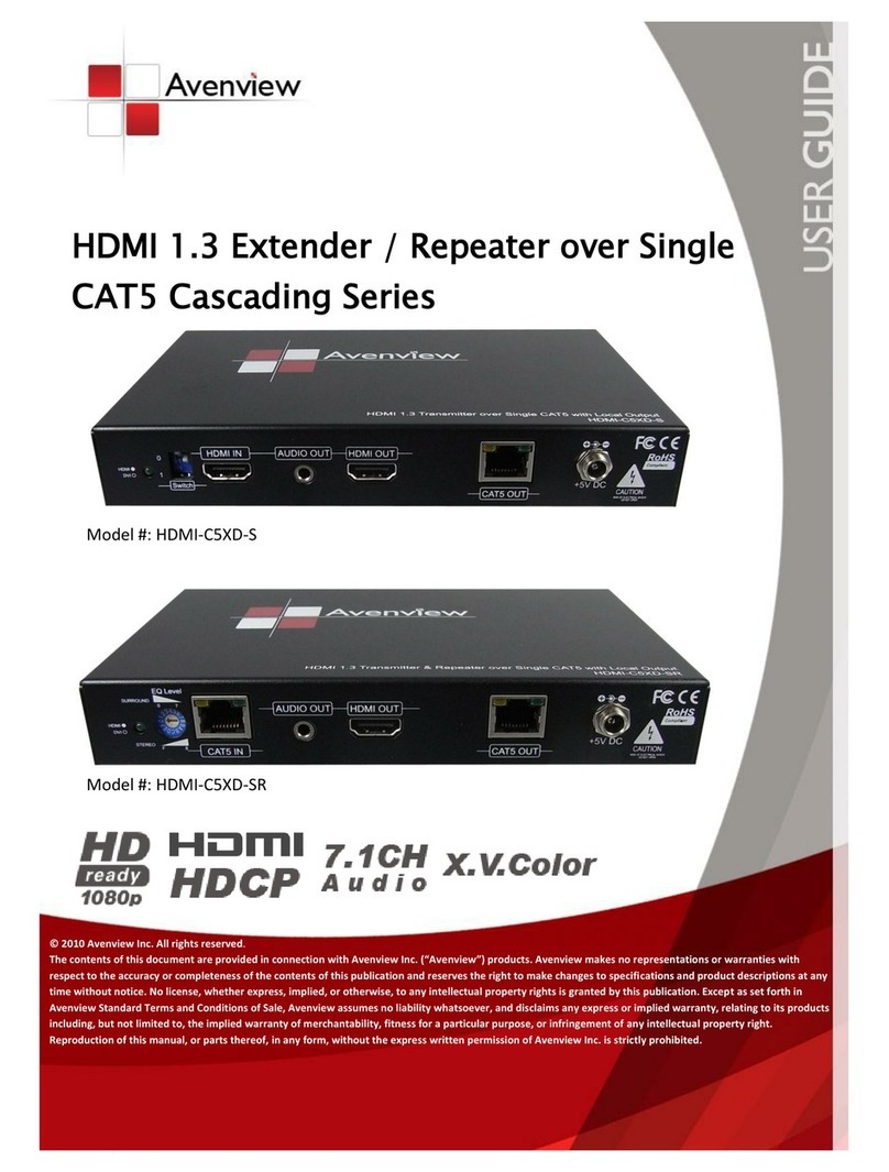 Avenview HDMI-C5XD-S User manual