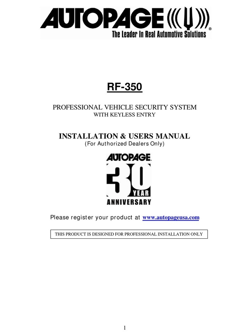 Auto Page RF-350 rs Instruction Manual