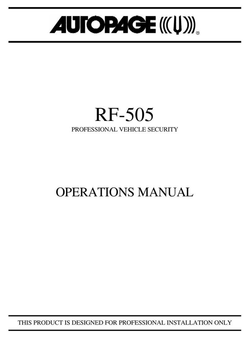Auto Page RF-505 User manual