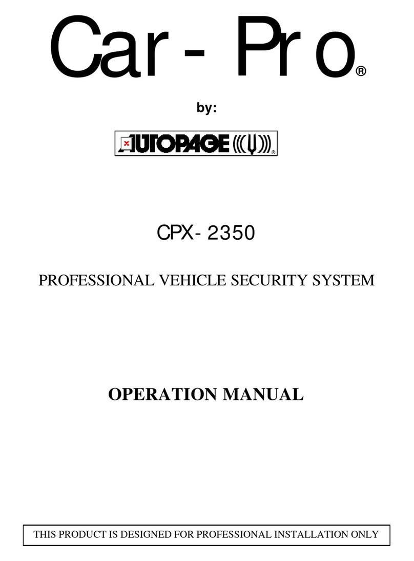 Auto Page CAR-PRO CPX-2350 User manual
