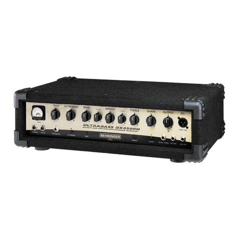 Behringer UltraBass BX4500H User manual