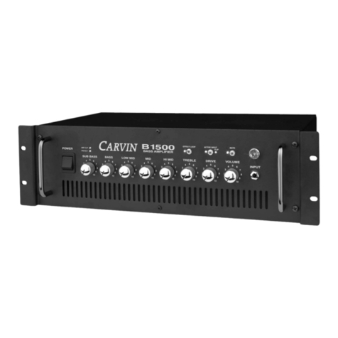 CARVIN B1500 User manual