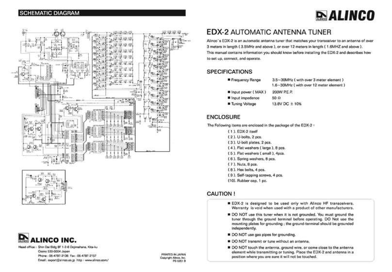 Alinco EDX-2 s User manual
