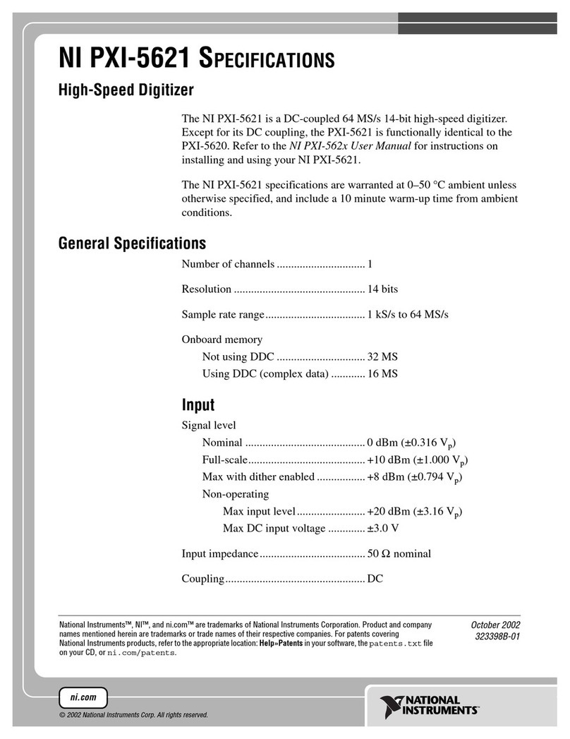 National Instruments NI PXI-5621 specification