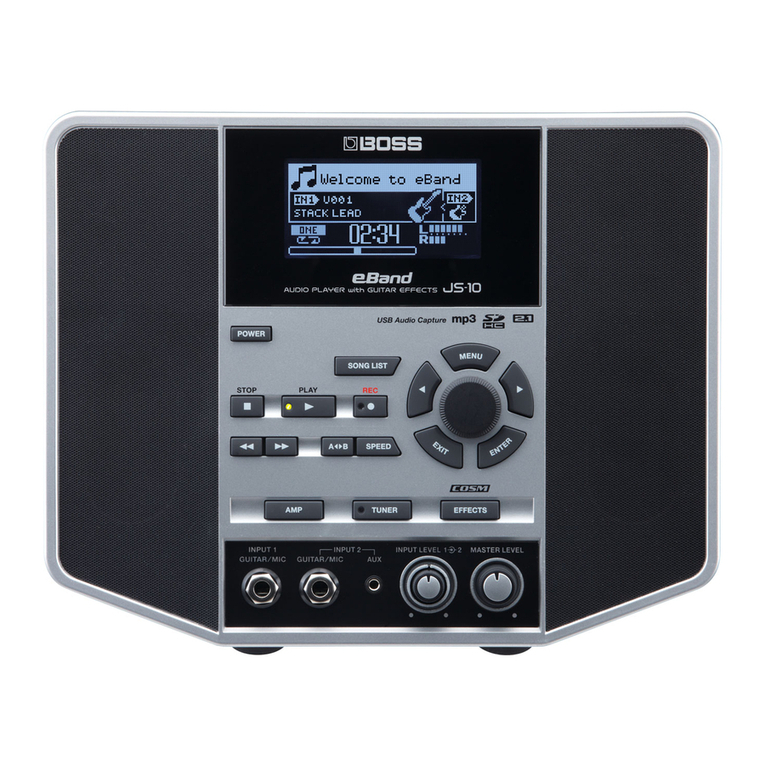 BOSSCO eBand JS-10 owner's manual