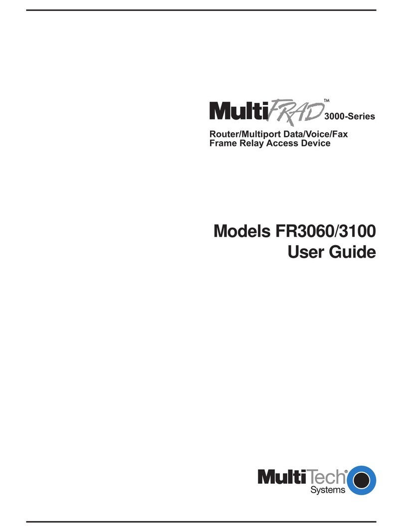 Multitech MultiFrad FR3100 User manual