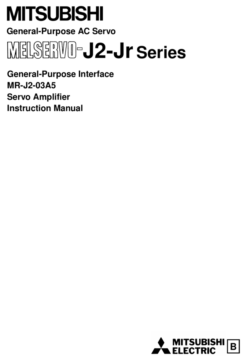 Mitsubishi Electric Melservo-J2-JR SERIES instruction manual