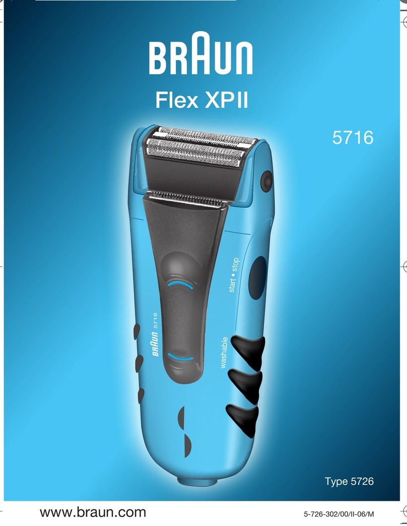 Braun Flex XPII User manual