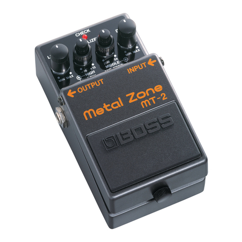 BOSSCO MT-2 Metal Zone User manual