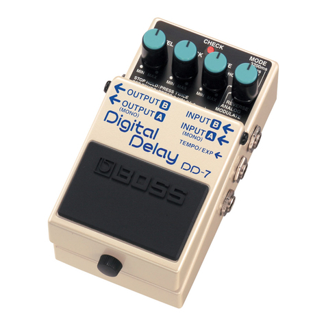BOSSCO DD-7 Digital Delay User manual