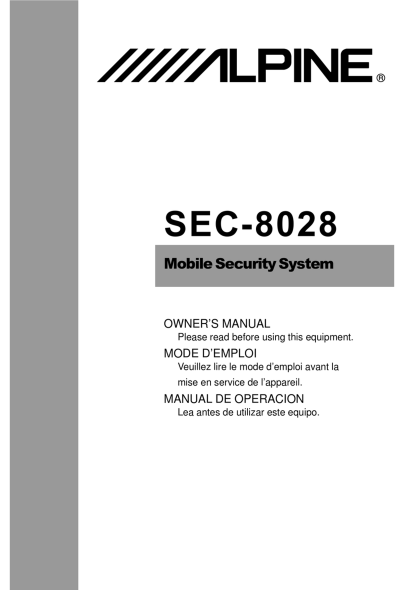 Alpine SEC-8028 owner's manual