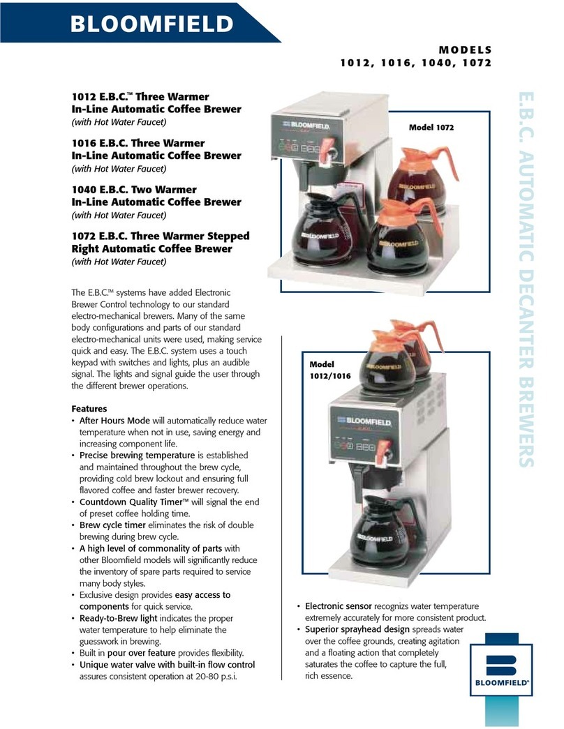 Bloomfield E.B.C. 1012 User manual