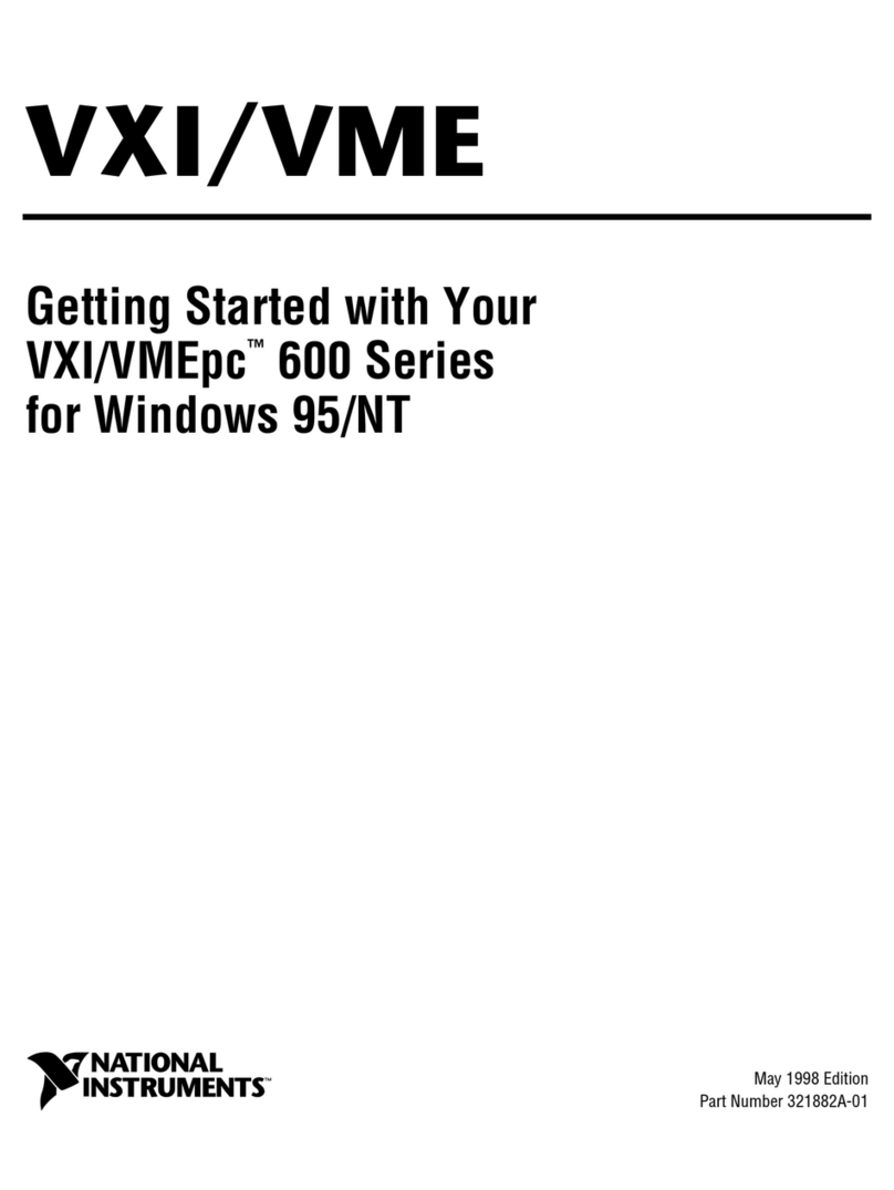 National Instruments VXI/VMEpc 600 series Getting started guide