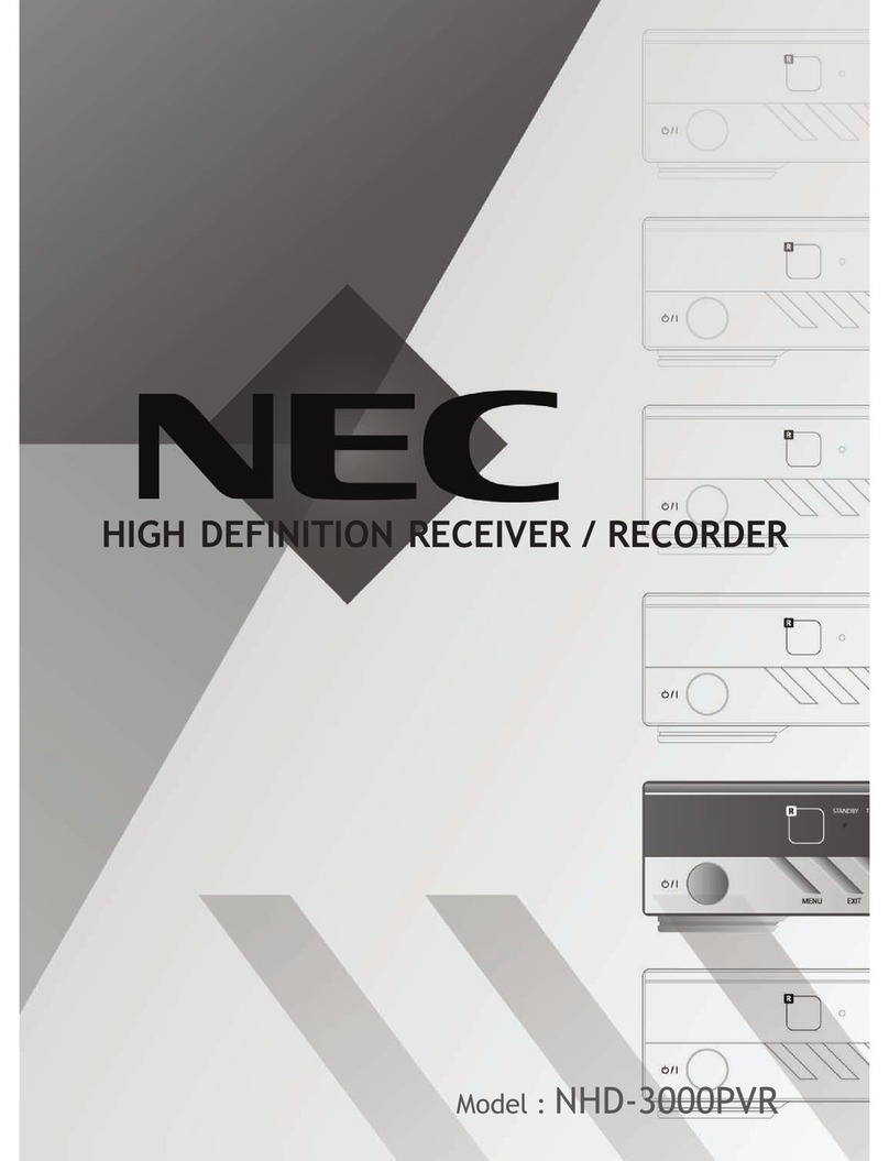 NEC NHD-3000PVR user manual