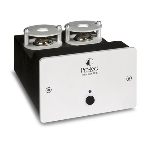 Pro-Ject Audio Systems Tube Box SE II User manual Pro-Ject Audio Systems Tube Box SE II User manual
