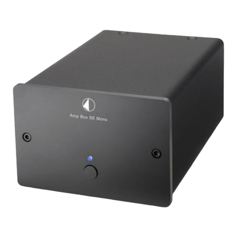 Pro-Ject Audio Systems Amp Box SE Mono User manual