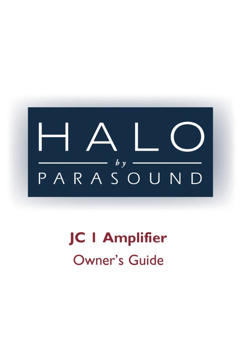 Parasound HALO JC User manual