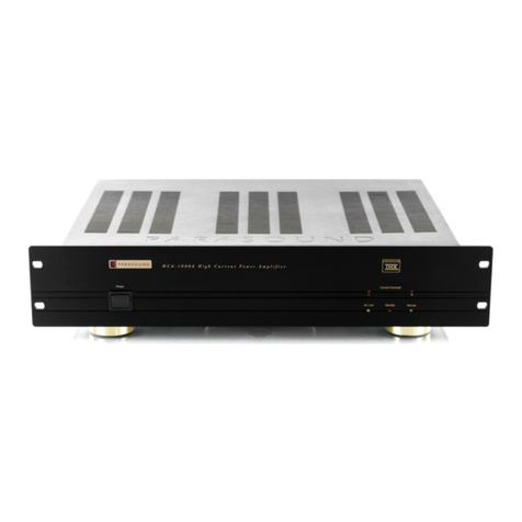 Parasound HCA-750A owner's manual