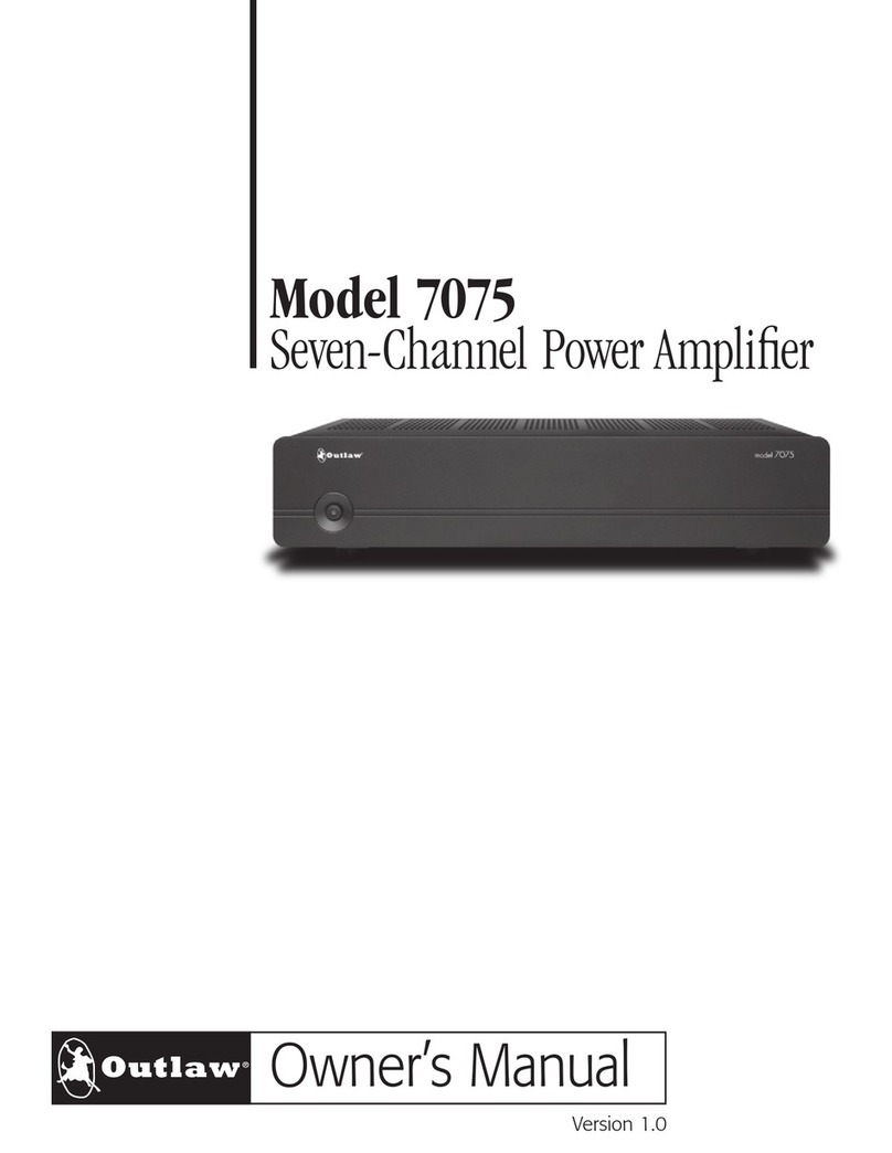 Outlaw Model 7075 owner's manual