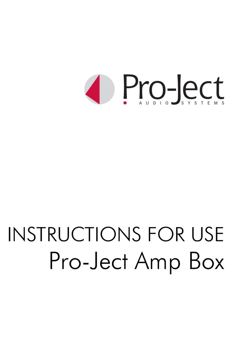 Pro-Ject Audio Systems Amp Box Instructions for use