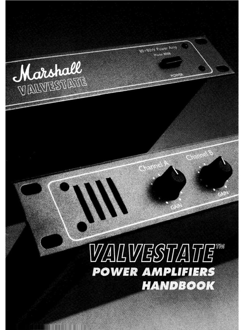 Marshall Amplification VALVESTATE 8008 Handbook