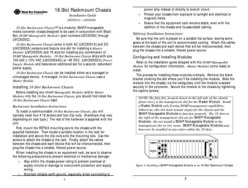 Black Box LMC5001A User manual Black Box LMC5001A User manual