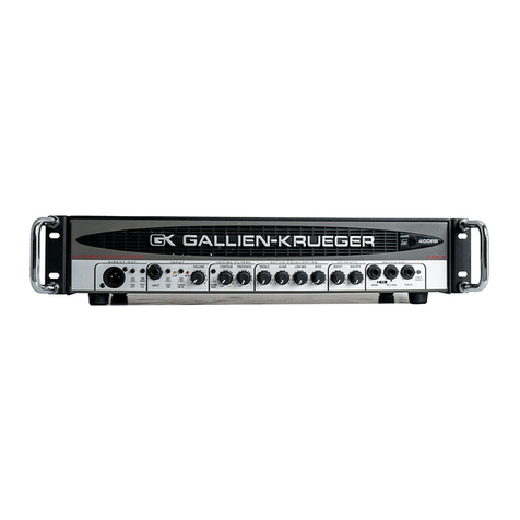 Gallien-Krueger 400RB series operating instructions