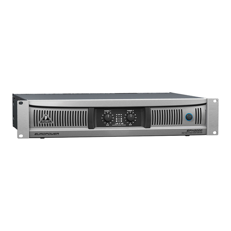 Behringer EUROPOWER EPX3000 User manual