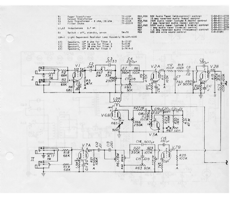 Gibson Titan III Schematic diagram