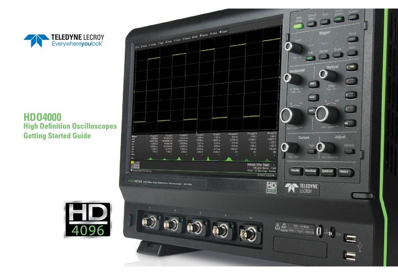 LeCroy HDO4000 Getting started guide