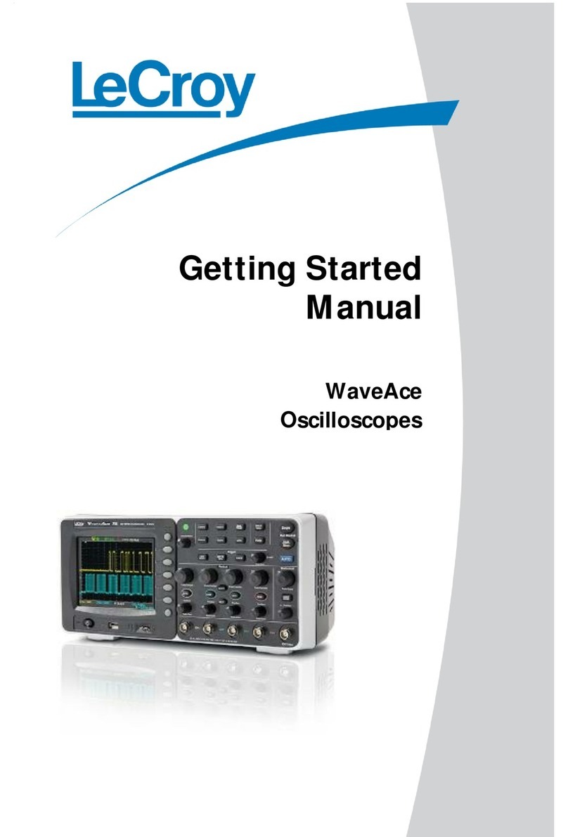LeCroy WaveAce series Parts list manual