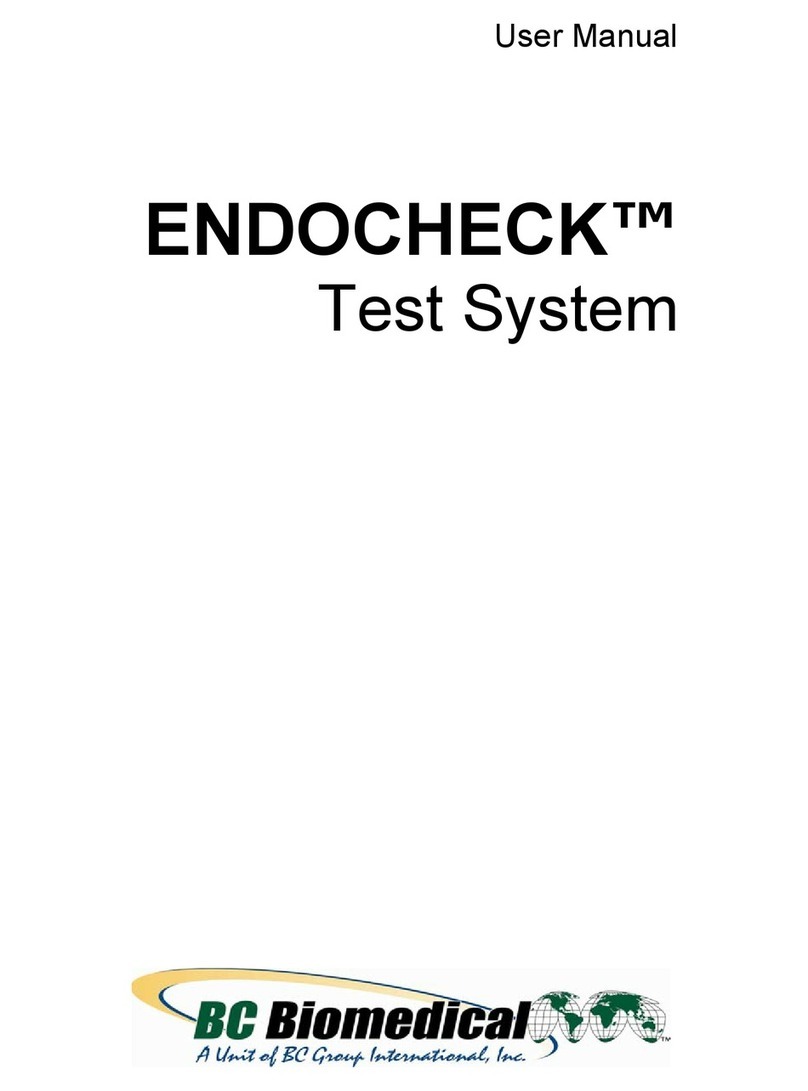 BC Biomedical ENDOCHECK Test system User manual BC Biomedical ENDOCHECK Test system User manual