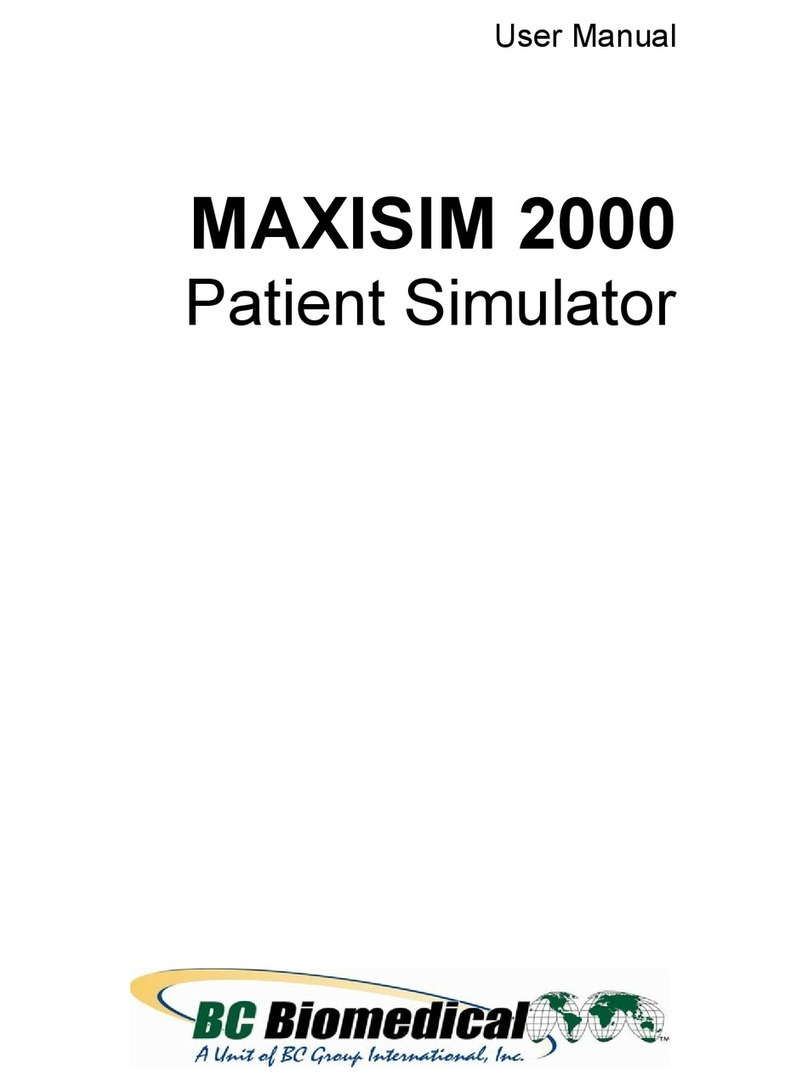 BC Biomedical MAXISIM 2000 user manual BC Biomedical MAXISIM 2000 user manual