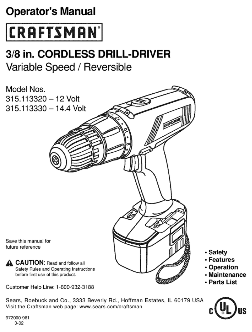 Craftsman 315.113320 User manual
