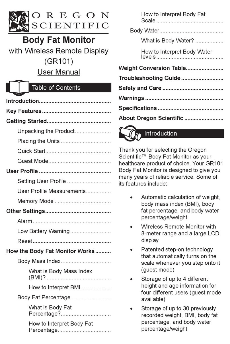 Oregon Scientific GR101 user manual
