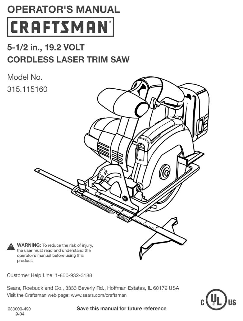 Craftsman 315.115160 Operator's manual