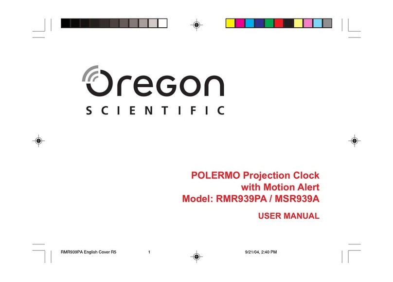 Oregon Scientific POLERMO RMR939PA user manual