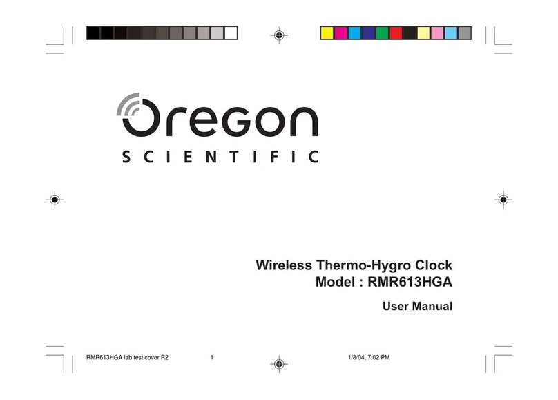 Oregon Scientific RMR613HGA User manual Oregon Scientific RMR613HGA User manual
