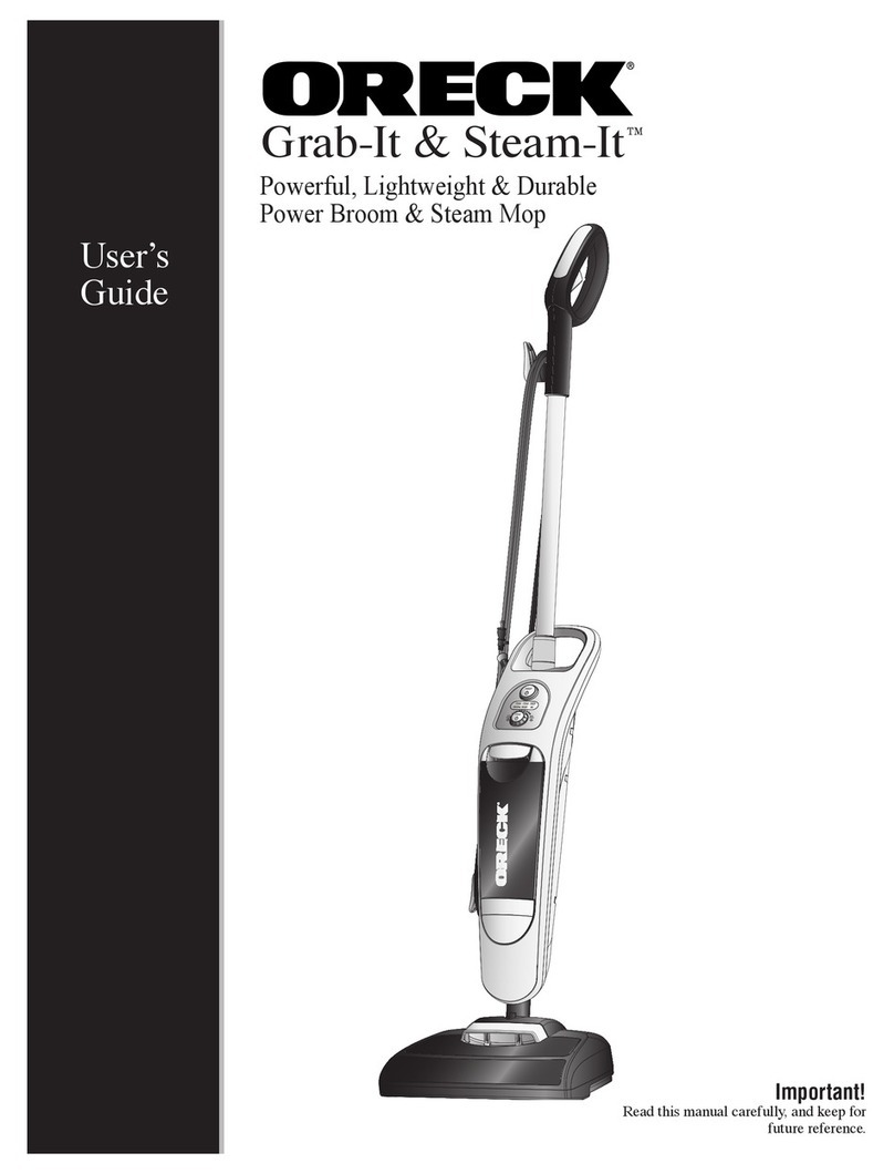 Oreck Grab It & Steam It user guide
