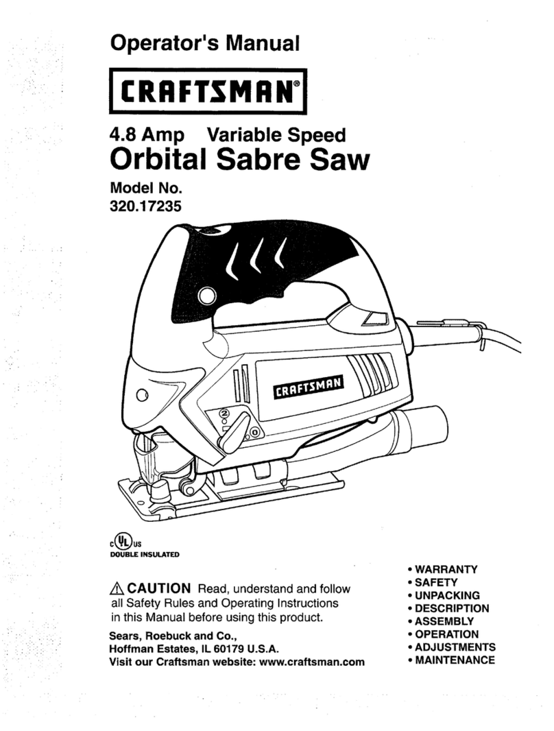 Craftsman 320.17235 Operator's manual